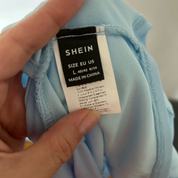 SHEIN - Sheer Mesh Ruched Yoke Peekaboo Front Bustier Top - Large - Picture 6 of 15